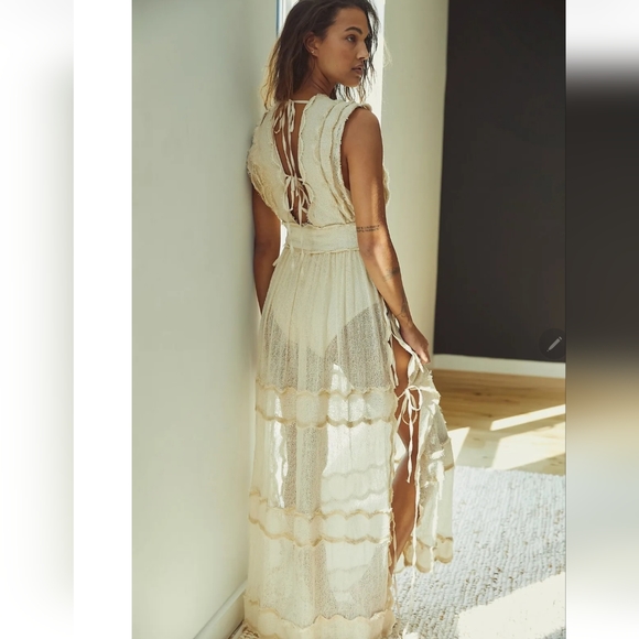 Free People Luna Lace Maxi Bodysuit Dress - Picture 3 of 15